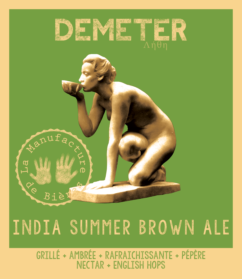étiquette de Léthé India Summer Brown Ale de la Manufacture de Bières