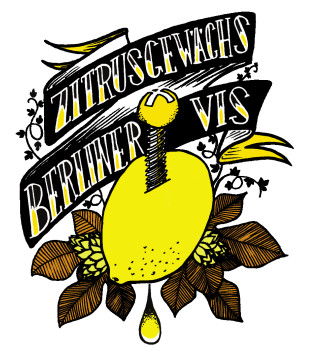 étiquette de la Berliner Vis Zitrusgewächs de Crafty Brewpub et de la Manufacture de Bières