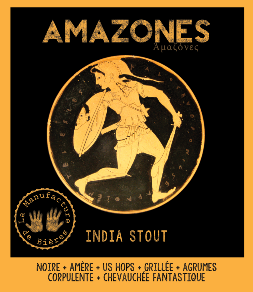 Etiquette de l'Amazones de la Manufacture de Bières