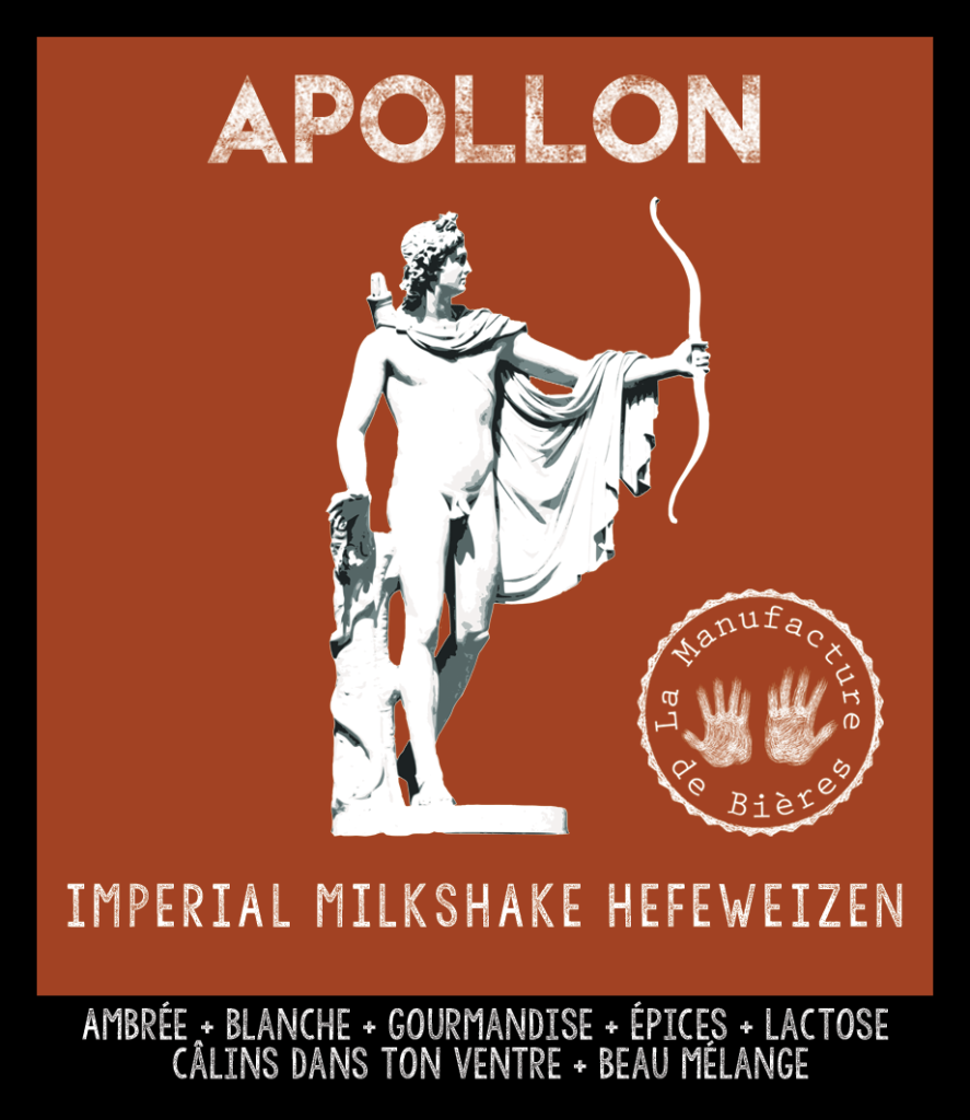 Etiquette de l'Apollon de la Manufacture de Bières