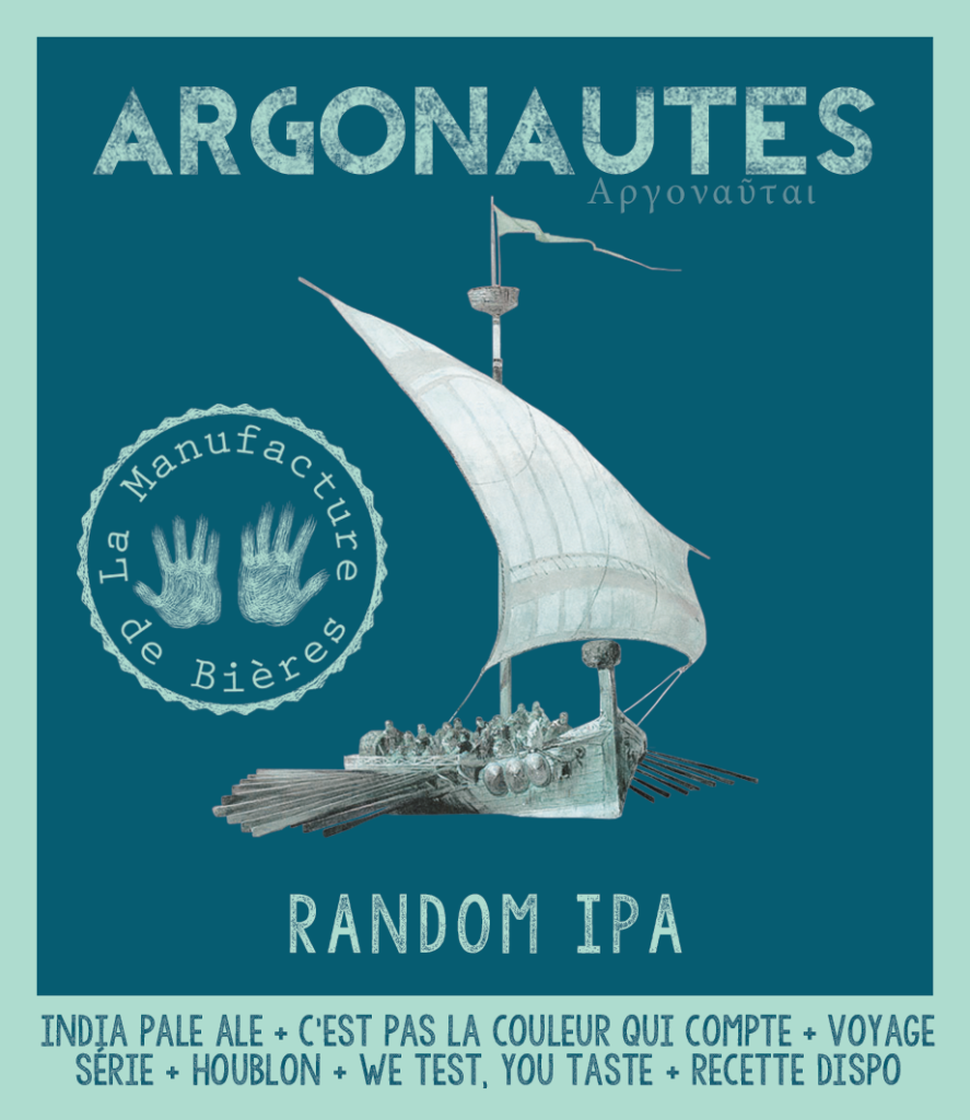 Etiquette d'Argonautes de la Manufacture de Bières