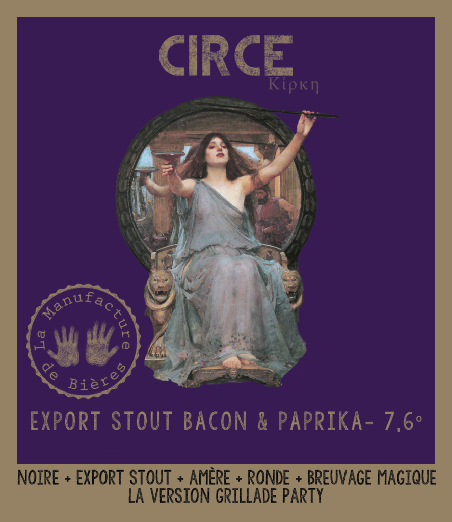 Etiquette de la Circé Bacon de la Manufacture de Bières