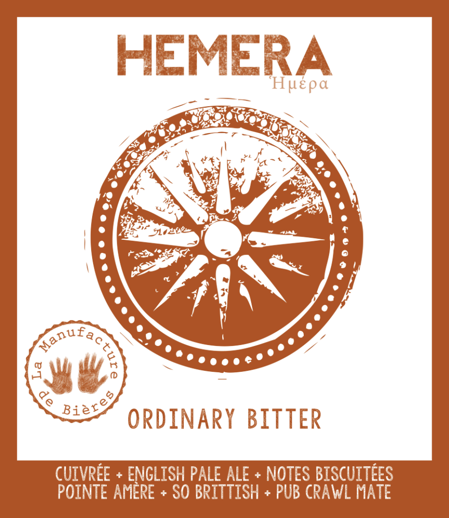 Etiquette de l'Héméra de la Manufacture de Bières