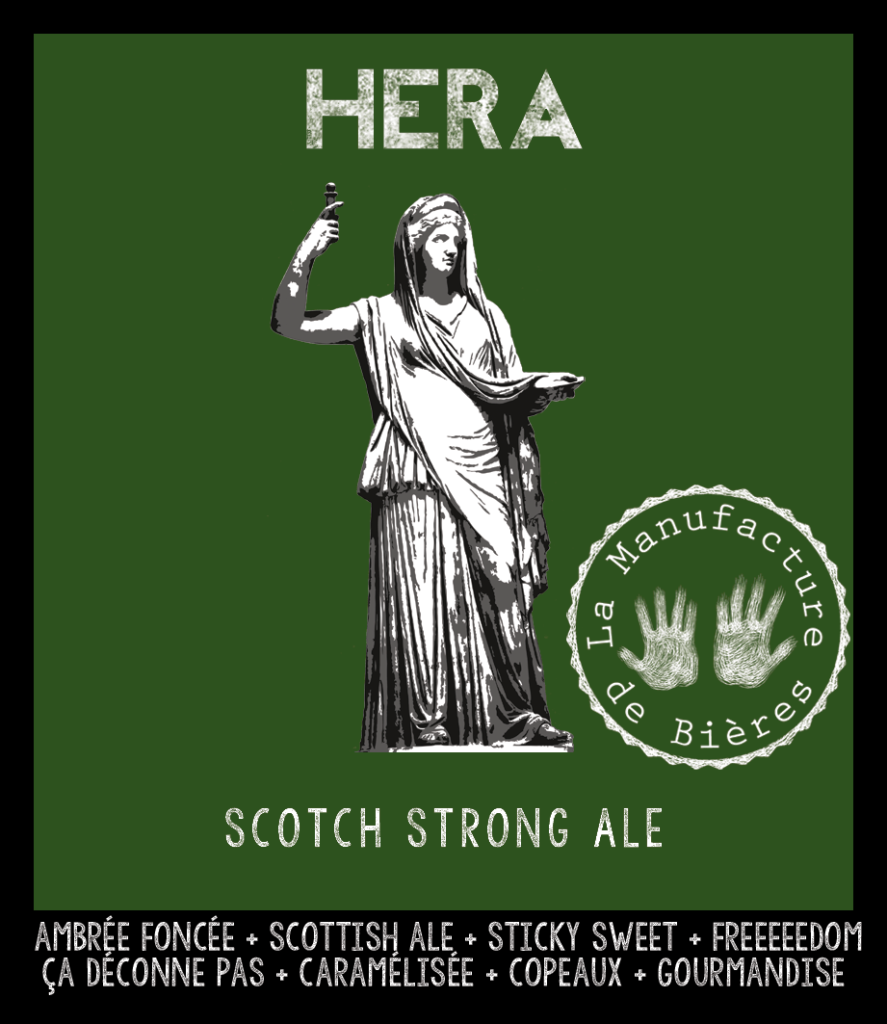 Etiquette de l'Héra de la Manufacture de Bières