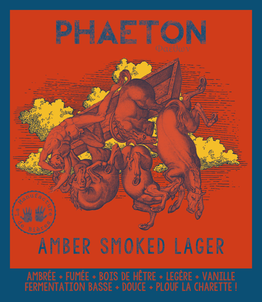 Etiquette de la Phaéton de la Manufacture de Bières