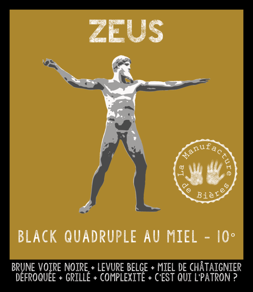 Etiquette de la Zeus de la Manufacture de Bières