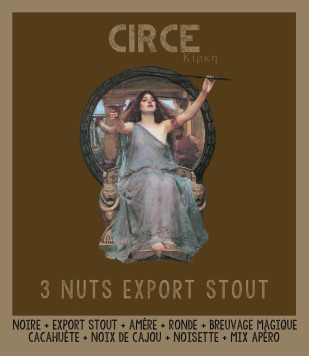 Etiquette de la Circé 3 nuts de la Manufacture de Bières